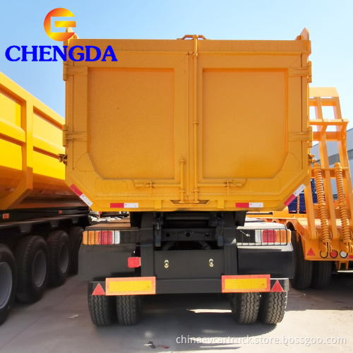 3 assi in vendita rimorchi con ribaltature semi -camion dumper